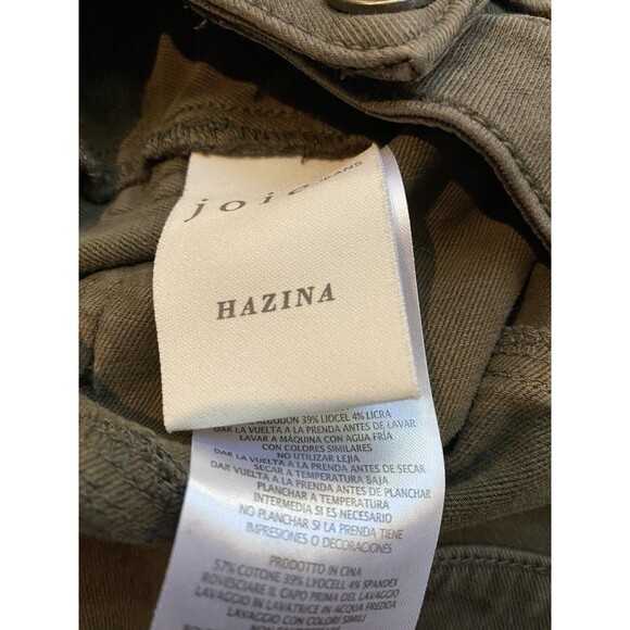 Joie Hazina Studded Skinny Ankle Pants Jeans Womens Size 24 Fatigue Green - Picture 12 of 12